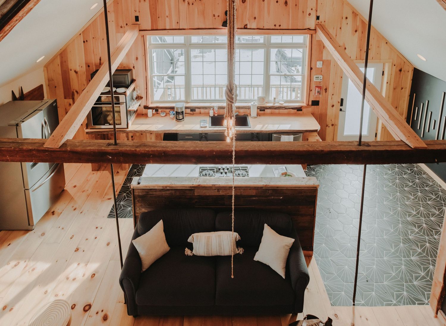 A view from the loft in the Honeymoon suite at Moonlit Ridge Estate.
