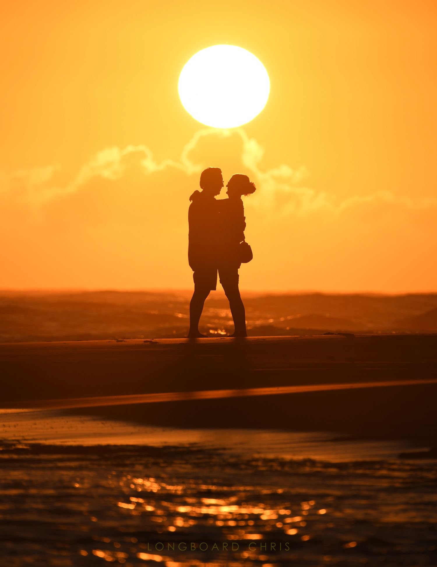 kite beach sunrise love
