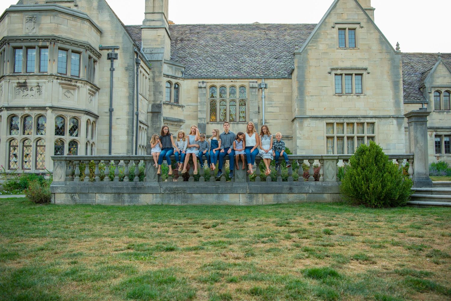 family of eleven at hartwood acres mansion