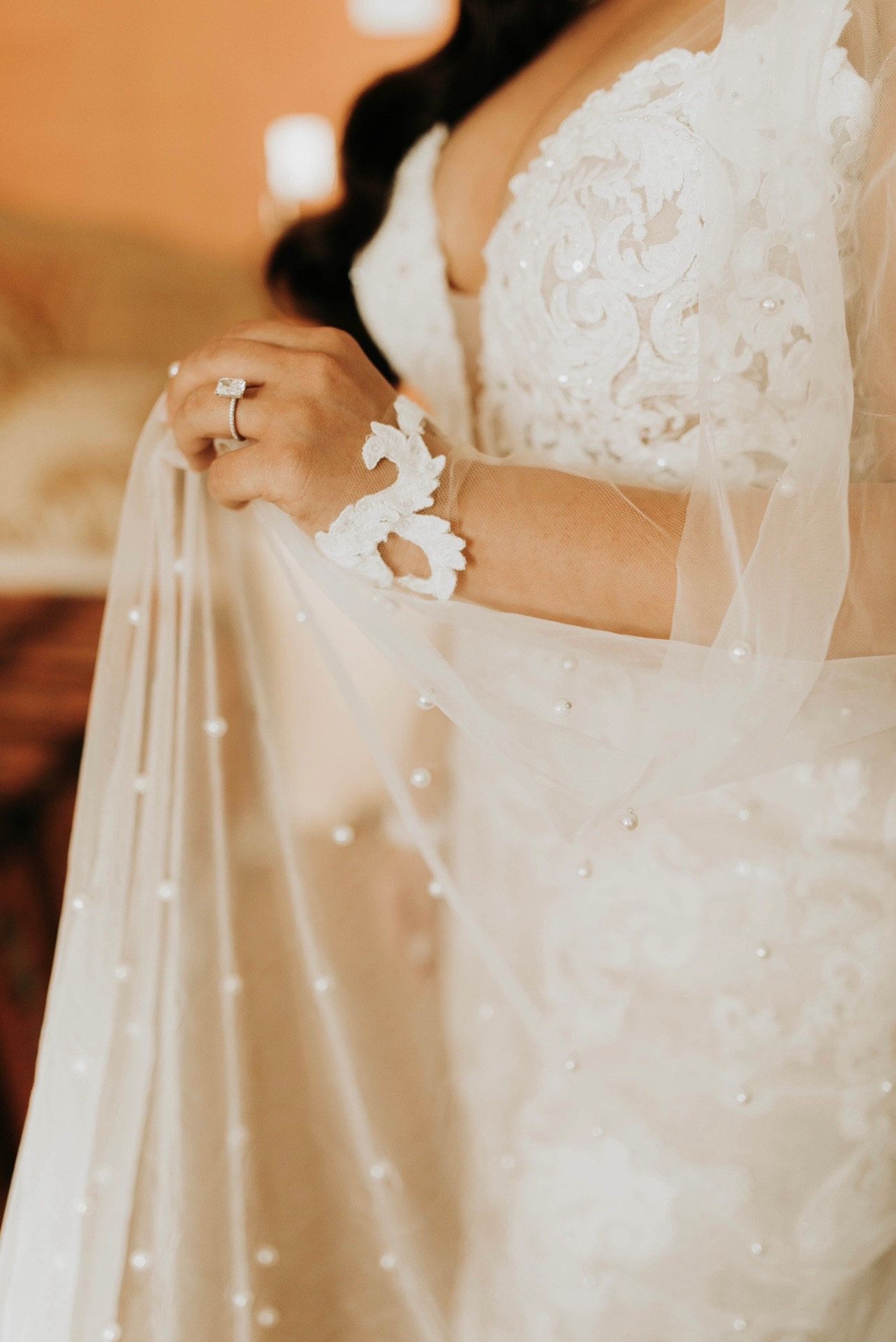 Wedding Pearl Veil