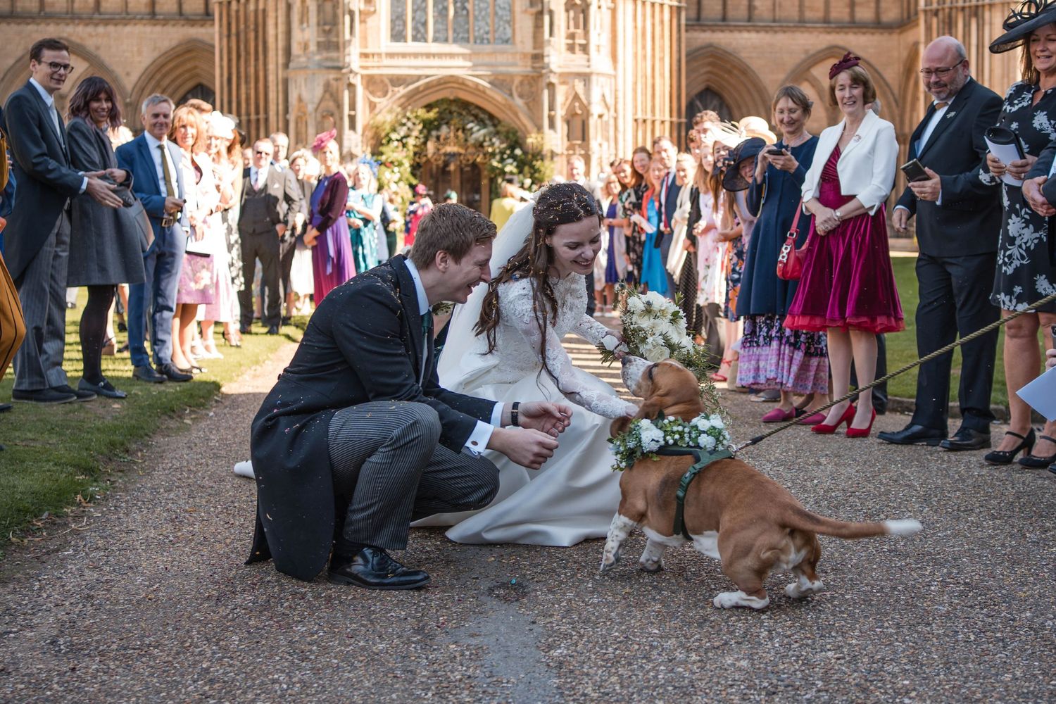 Zara Davis Photography Dogs at Weddings Cathedral Castle Abbey Cotswolds Gloucestershire Cheltenham Tetbury