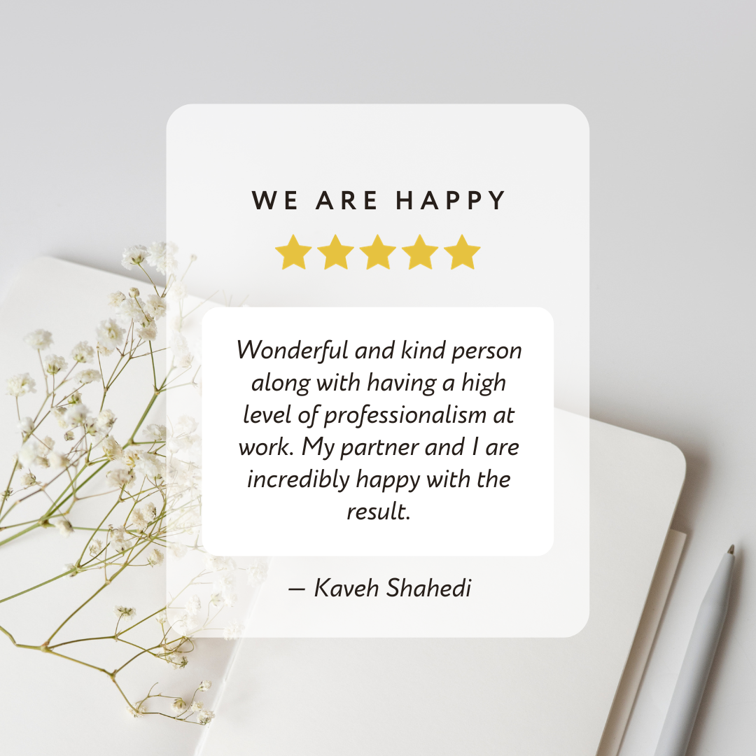 5-star review, Montreal wedding photography client — Montreal wedding photographer