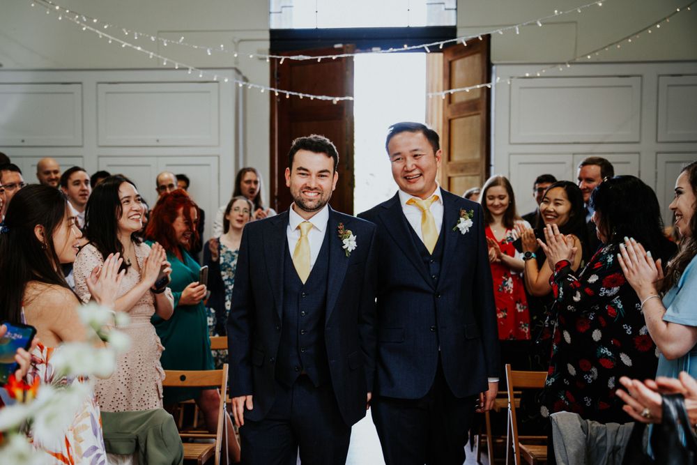 Ceremony , Gay wedding at Arnos Vale  in Bristol