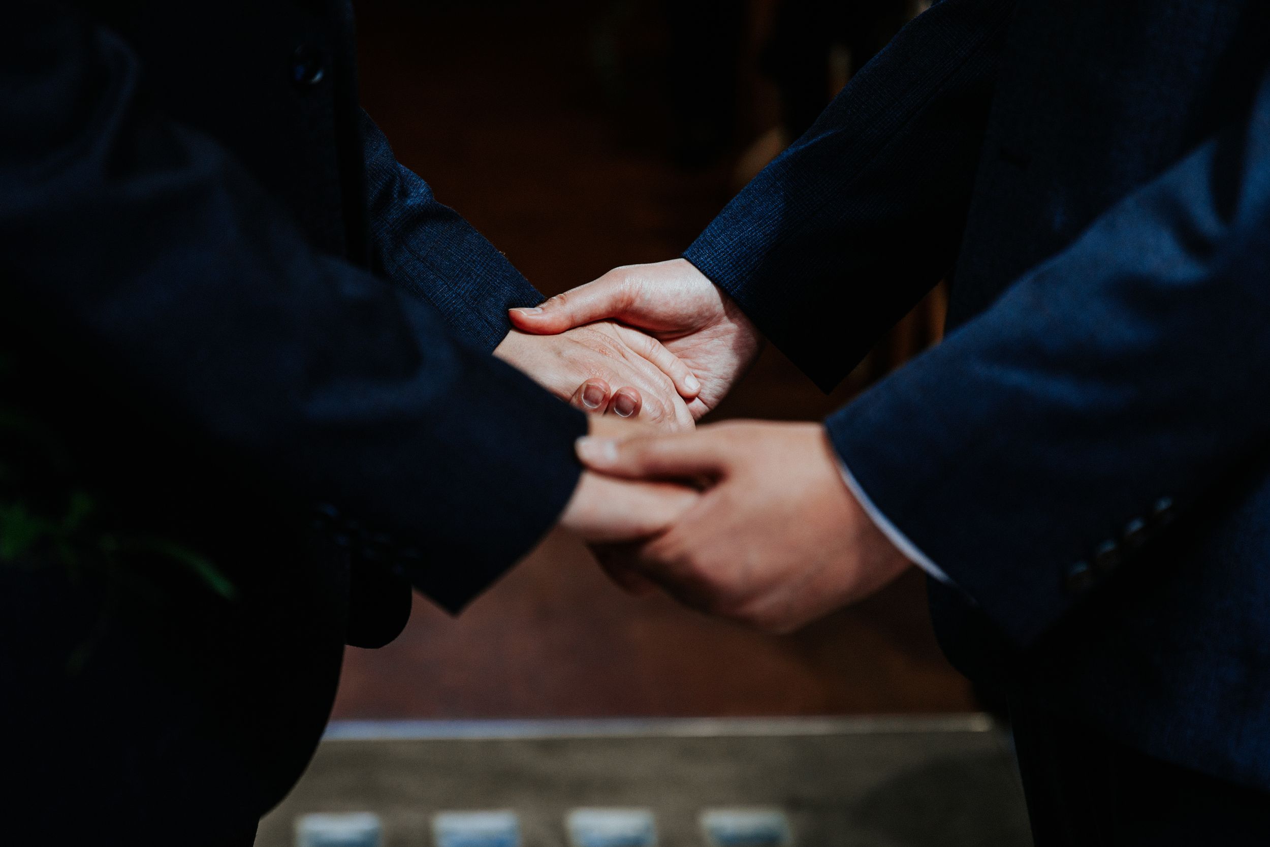 Gay wedding at Arnos Vale  in Bristol , ceremony