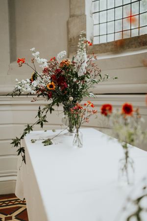 Gay wedding at Arnos Vale  in Bristol , Floral , Table decor