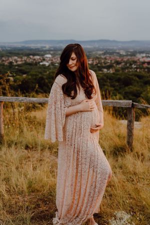 Boho stílusú kismama fotózás