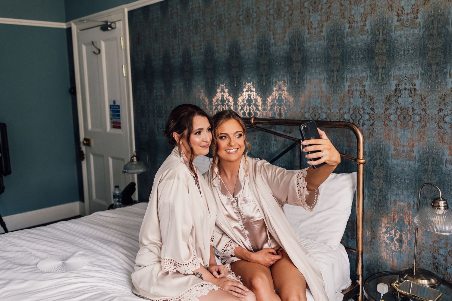 bridesmaids posing for camera