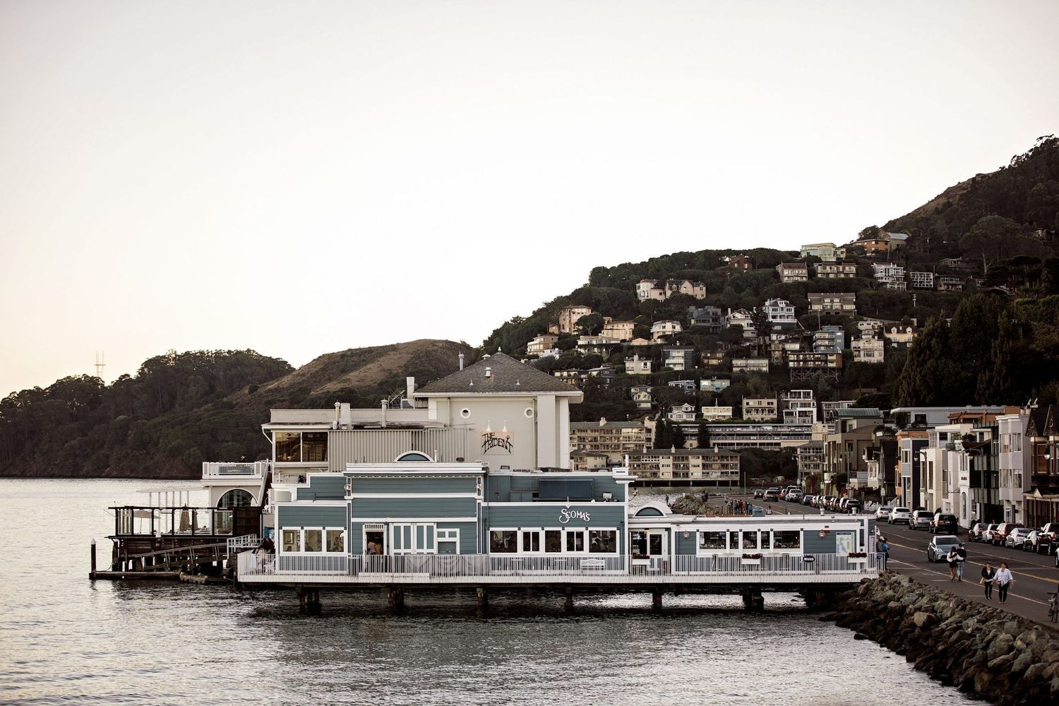 A waterfront restaurant on the San Francisco Bay.