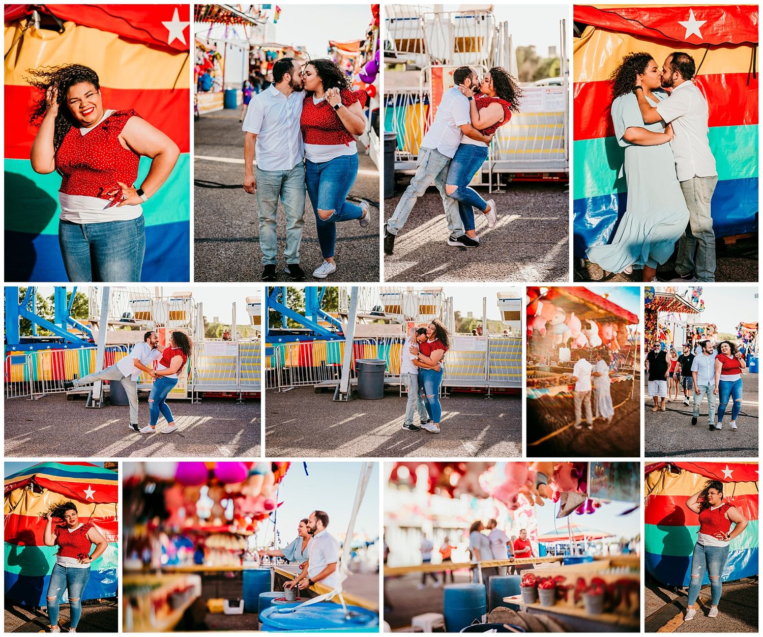 Lubbock Texas Carnival Engagement Photo Shoot