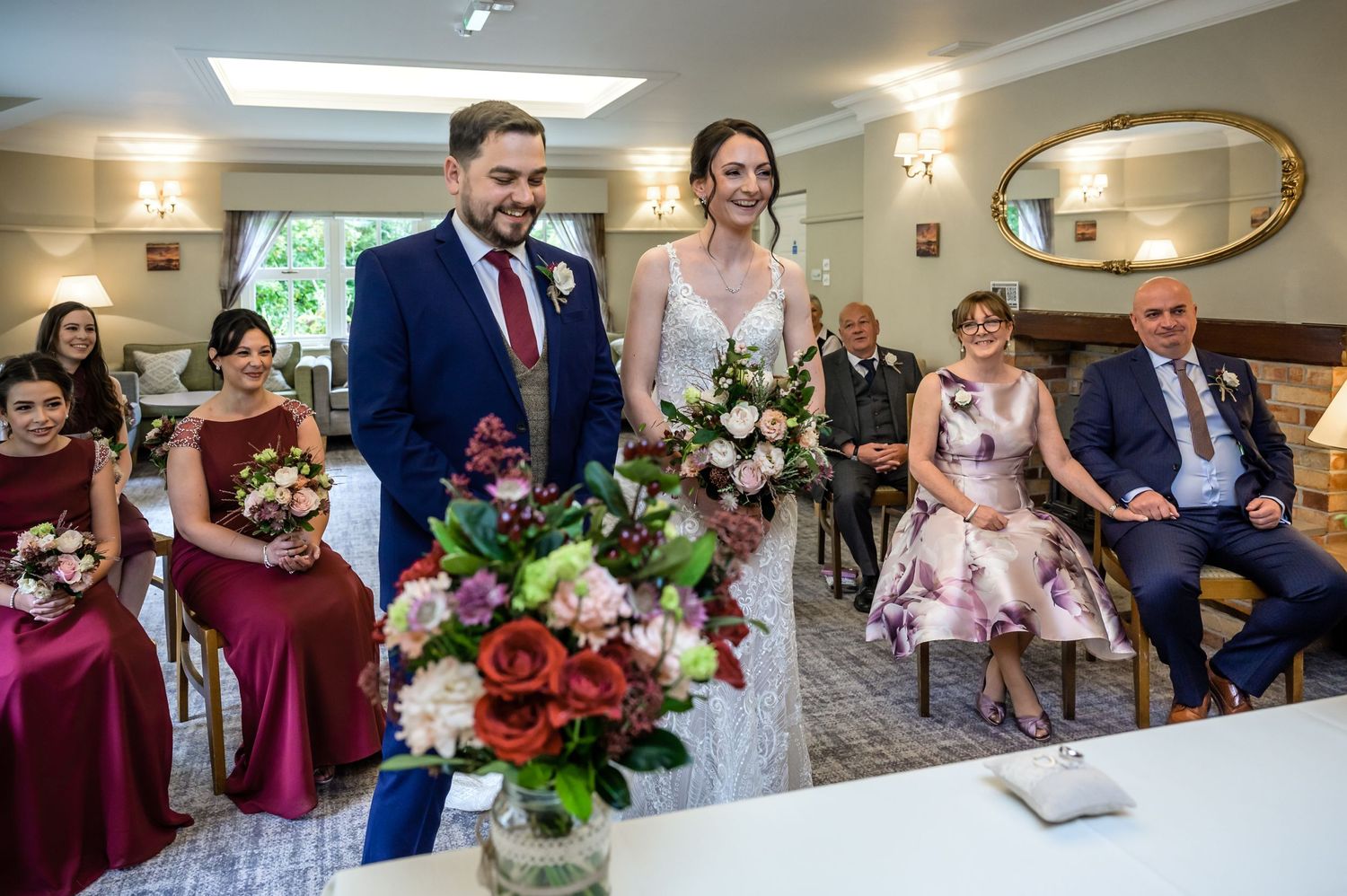 Wedding ceremony at Briery Wood Country House Hotel