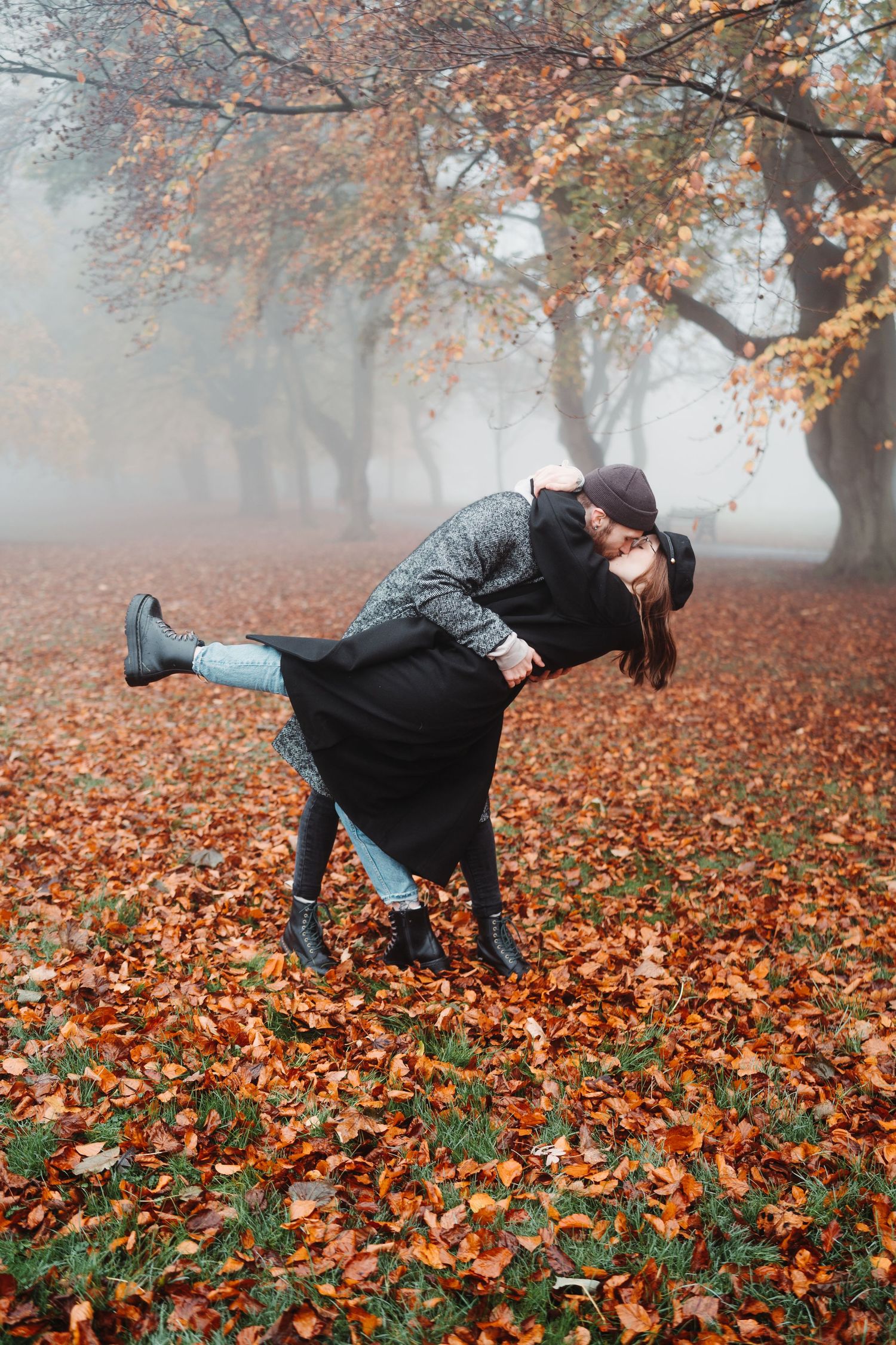 engagement shoot autumn