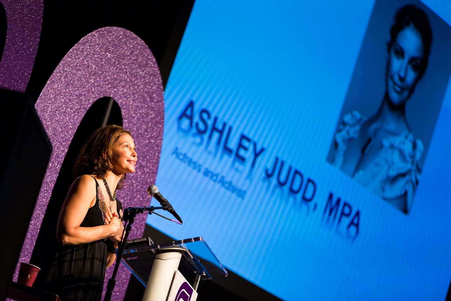 Ashley Judd with Planned Parenthood gala in Indianapolis