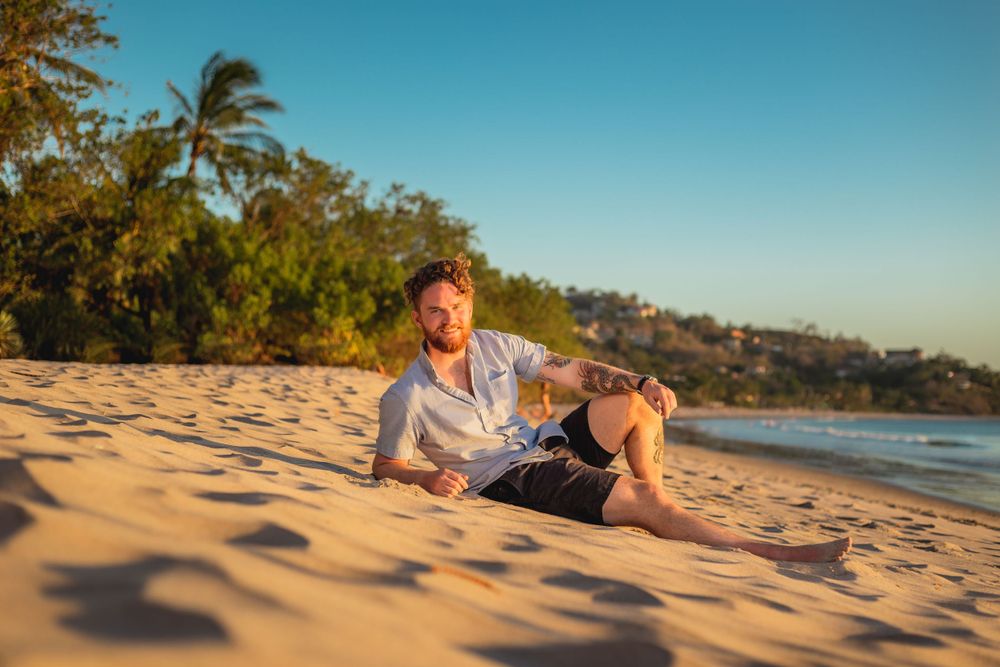 Portrait Sunset Photo Shoot in Flamingo Beach