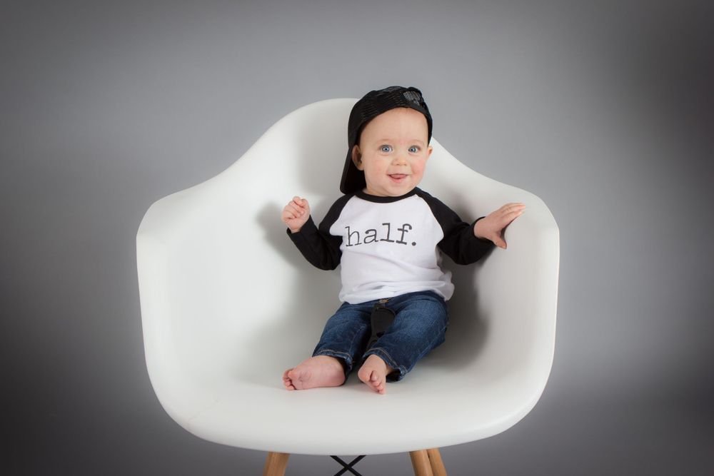 Half Birthday, 6 months milestone photo session
