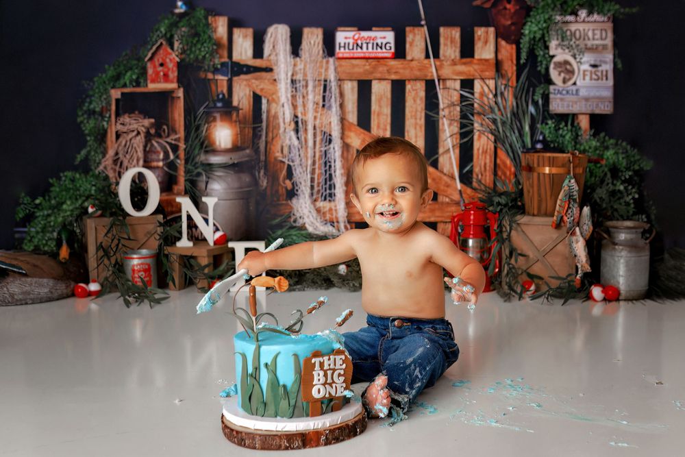 Fishing Themed Cake Smash