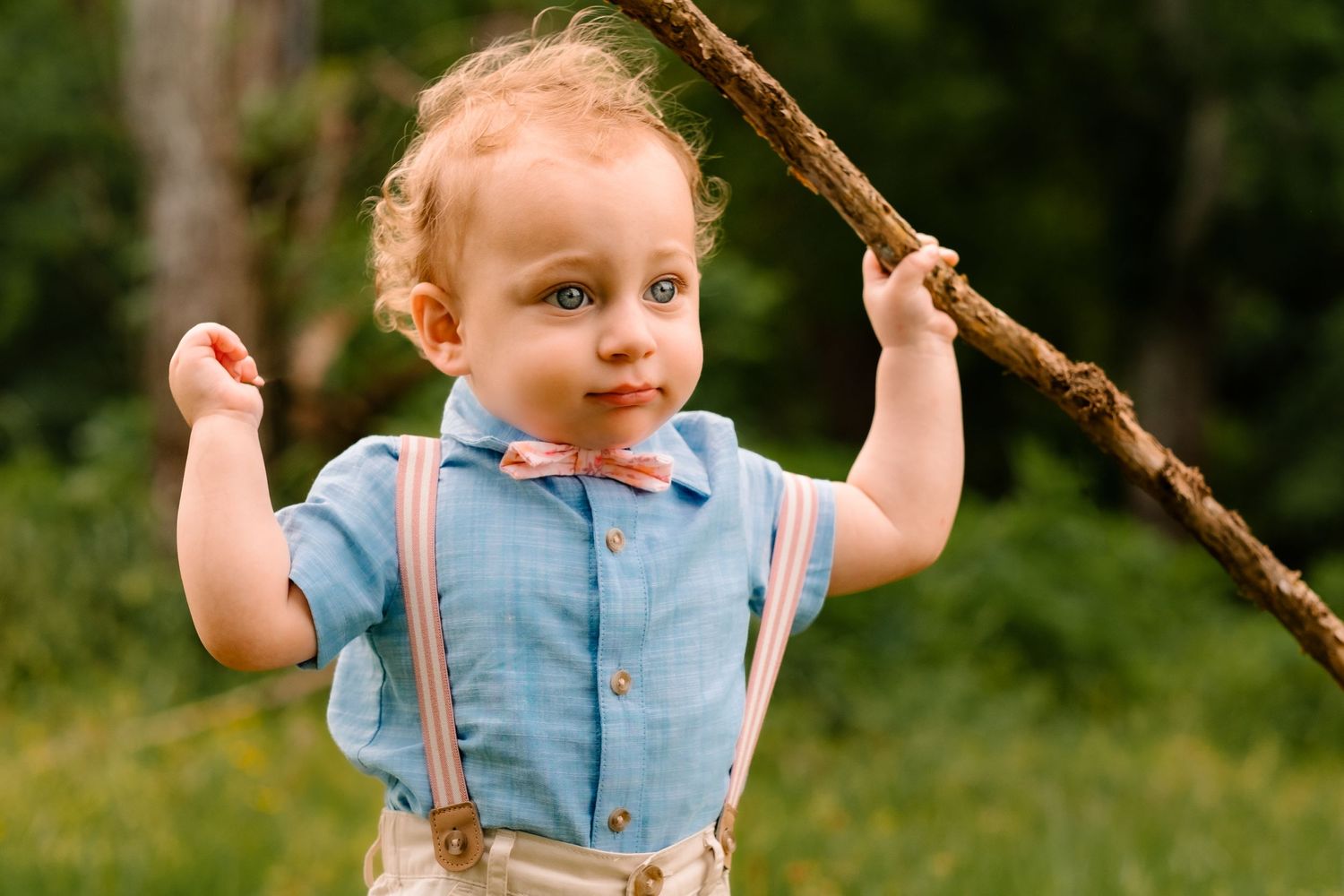 portrait of a child in outdoor setting