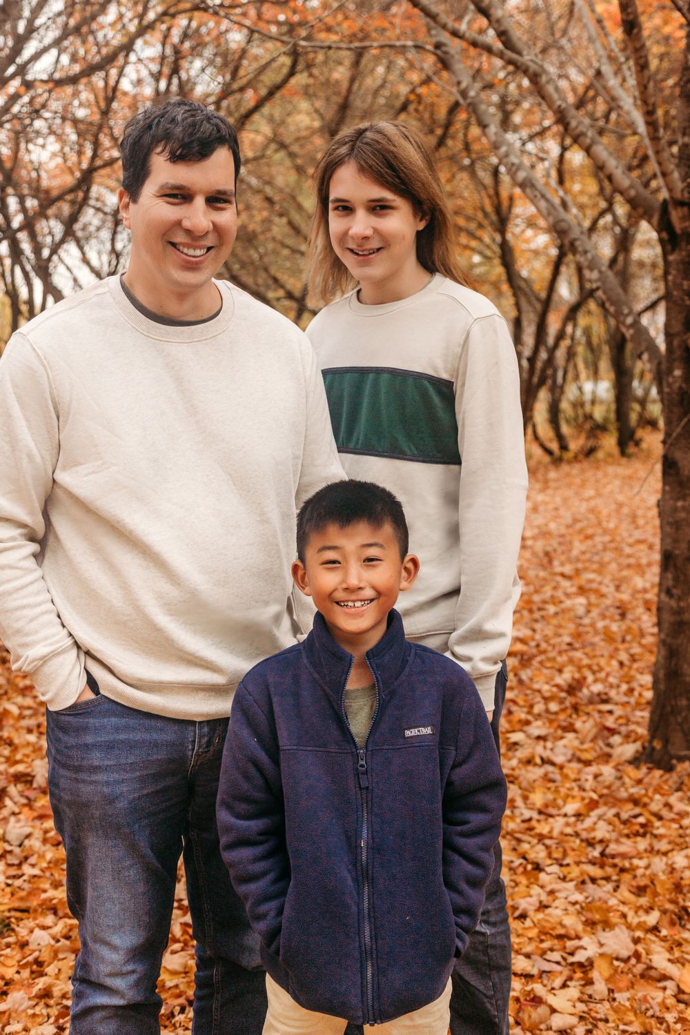Family in the fall