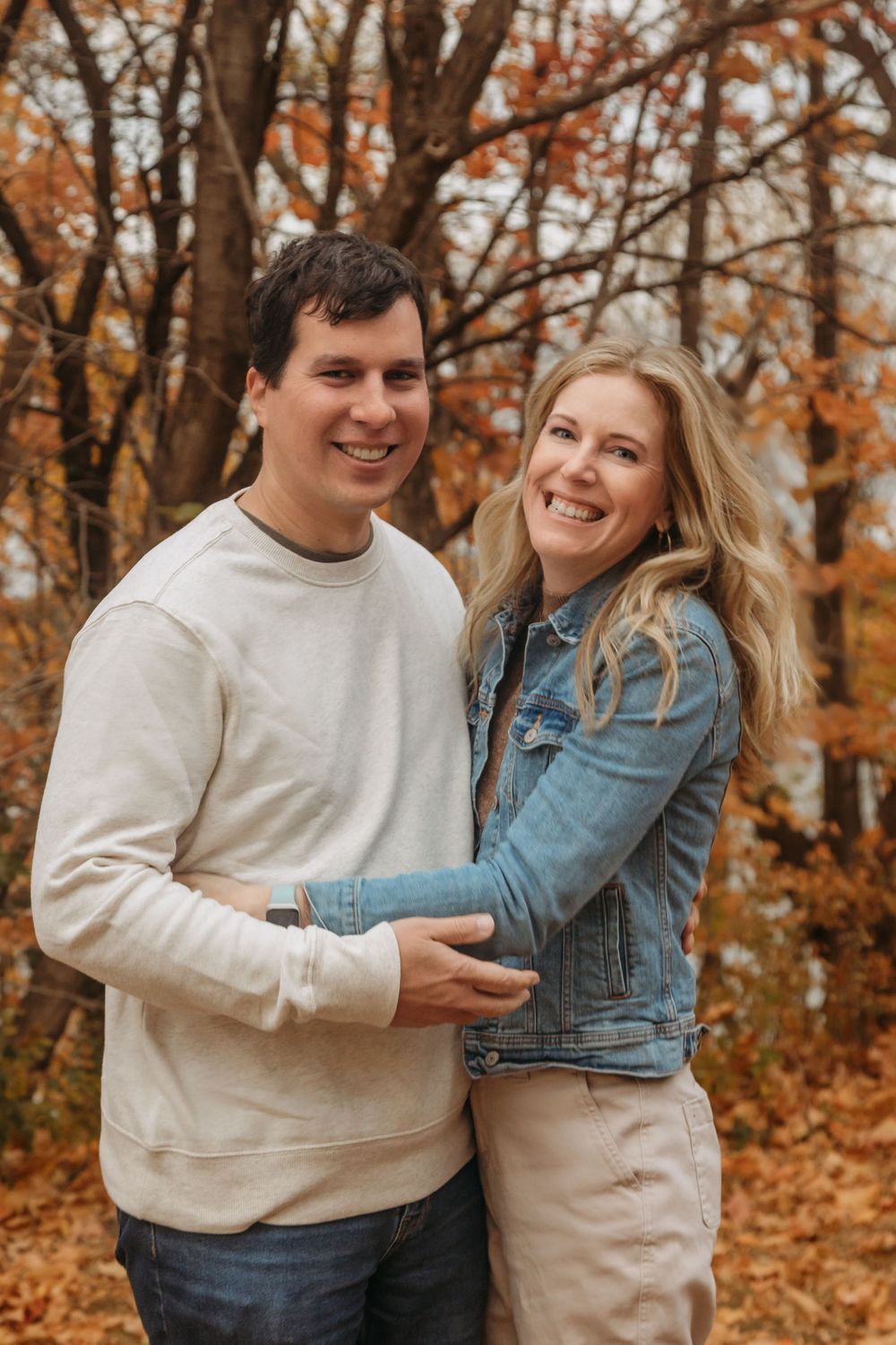 Family in the fall