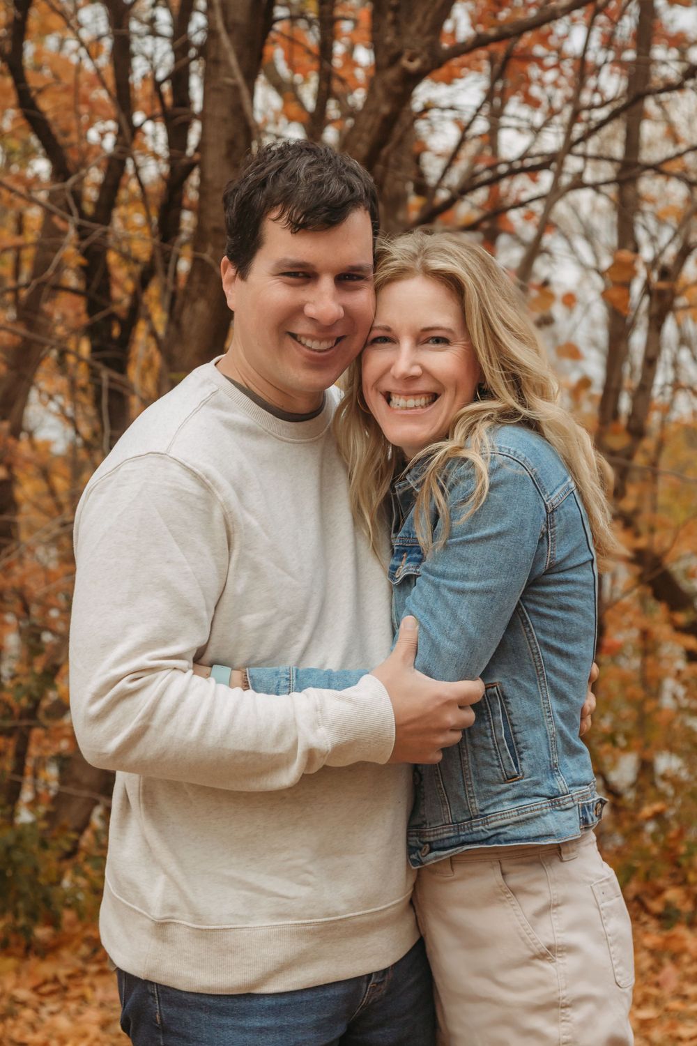 Family in the fall