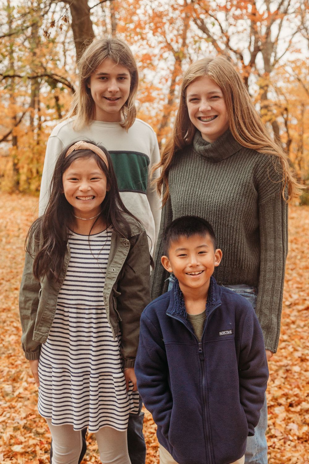 Family in the fall