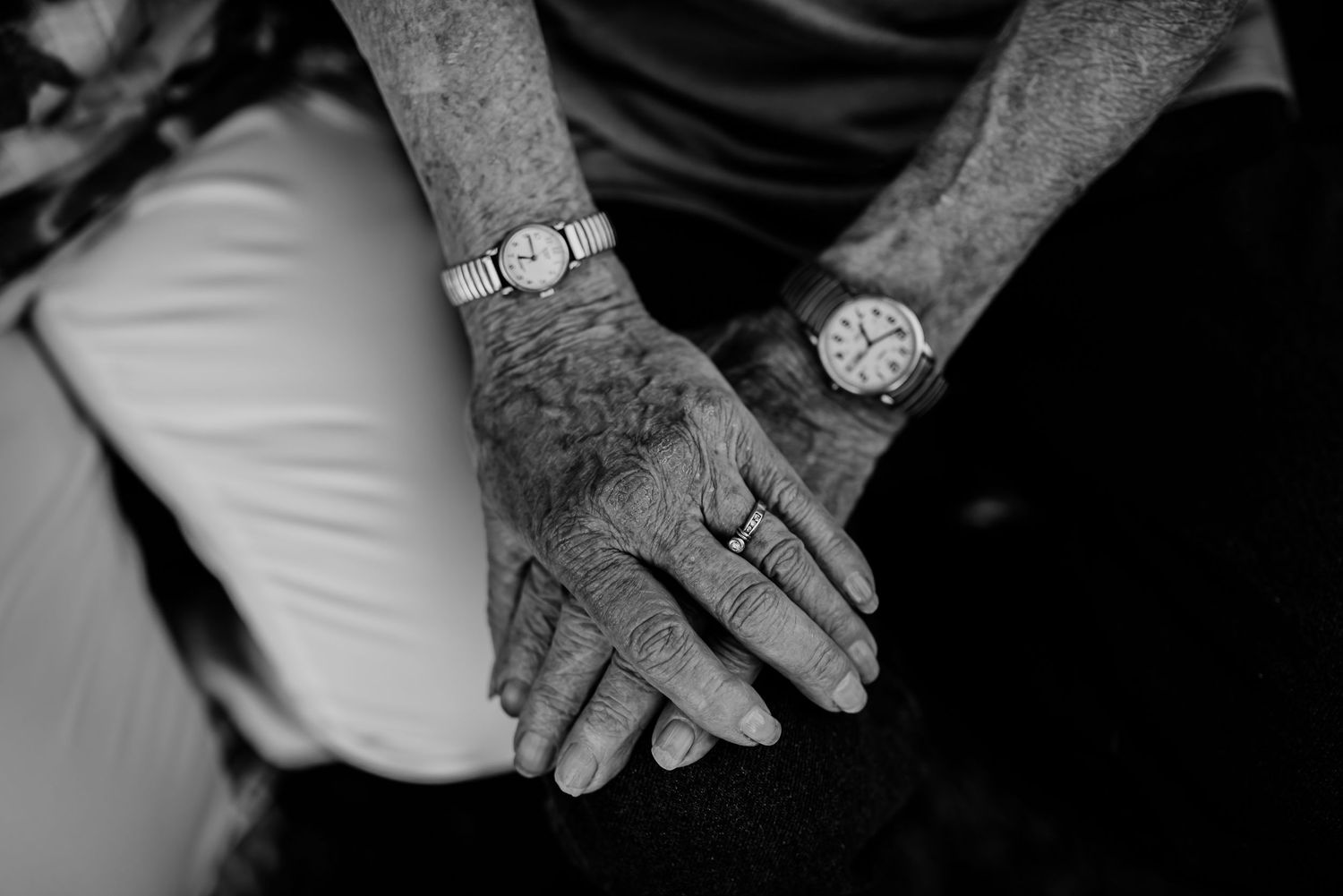 Elderly hands