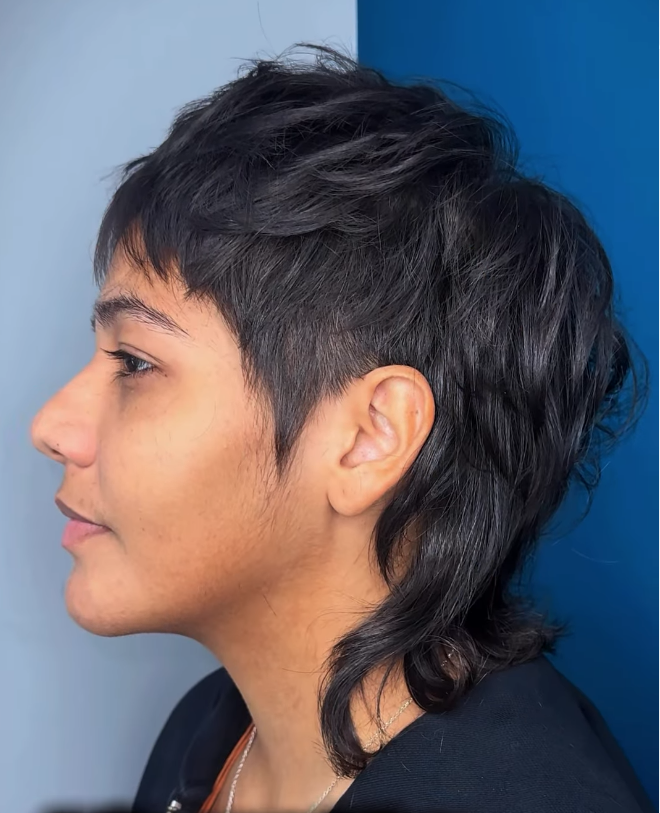 Mullet Alternative haircut done by Agelis