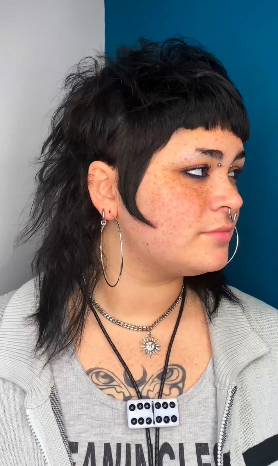 Mod Mullet haircut done by Angelis