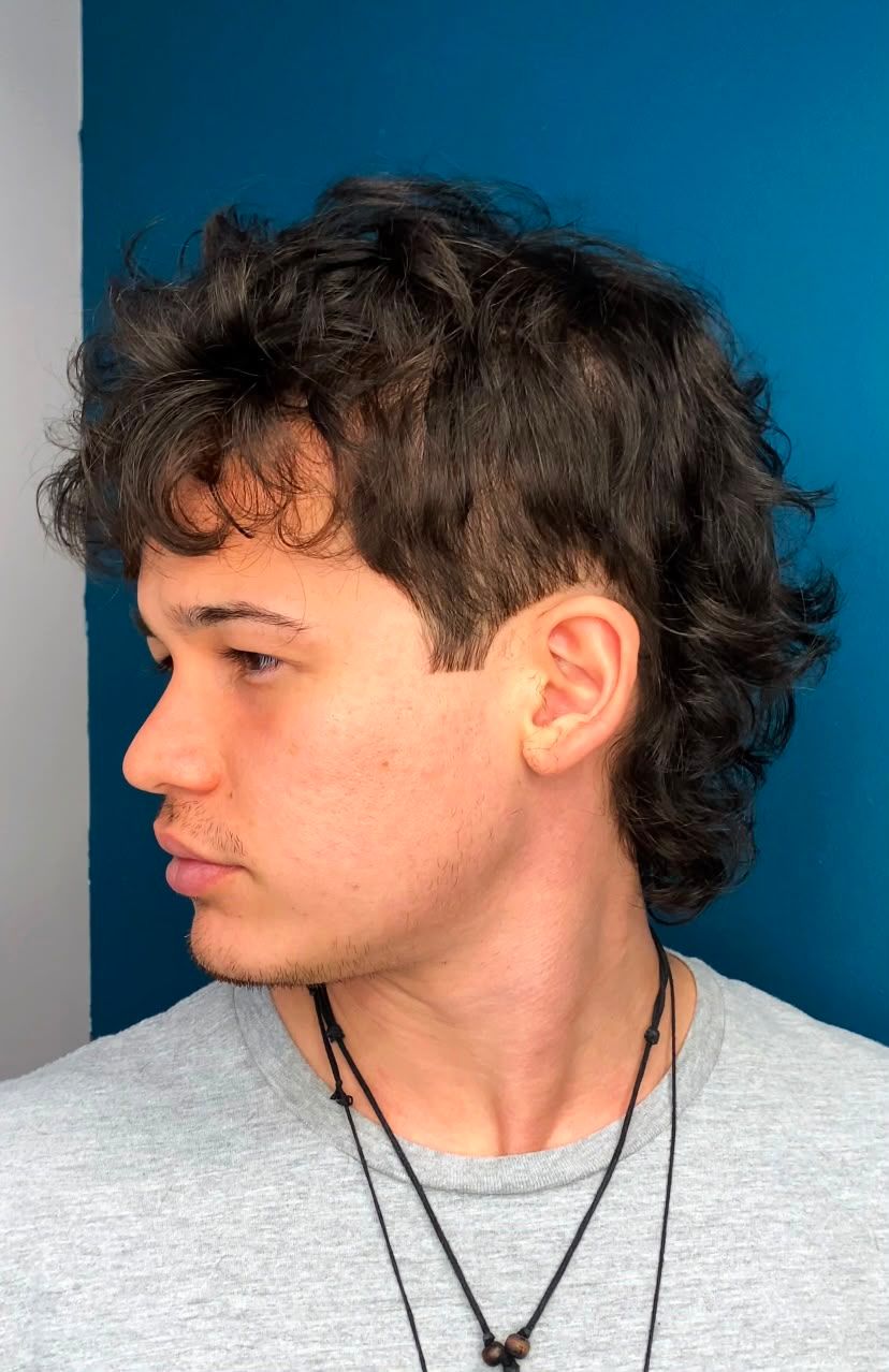 Mullet alternative haircut done by Angelis