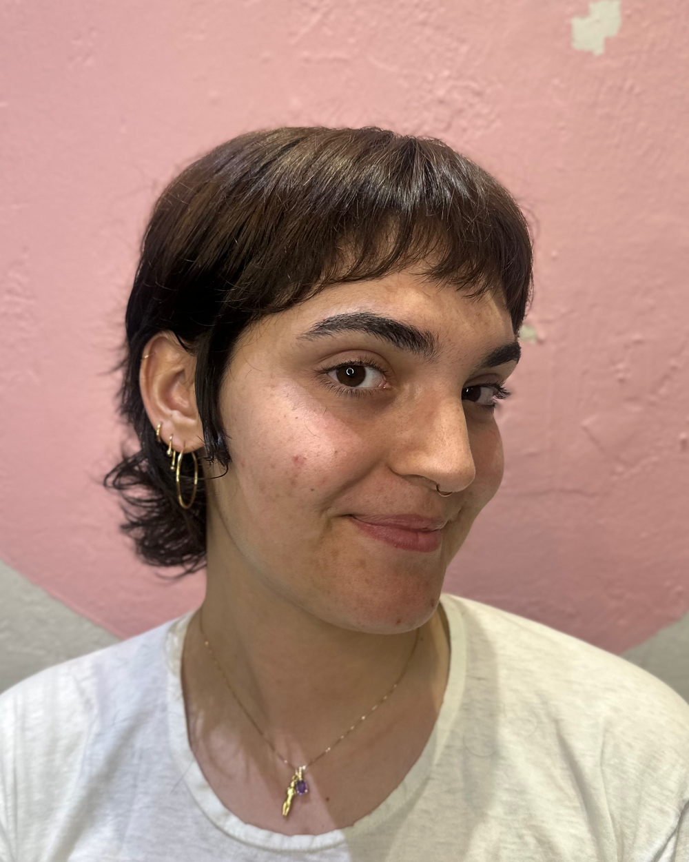 Bixie haircut done by Angelis