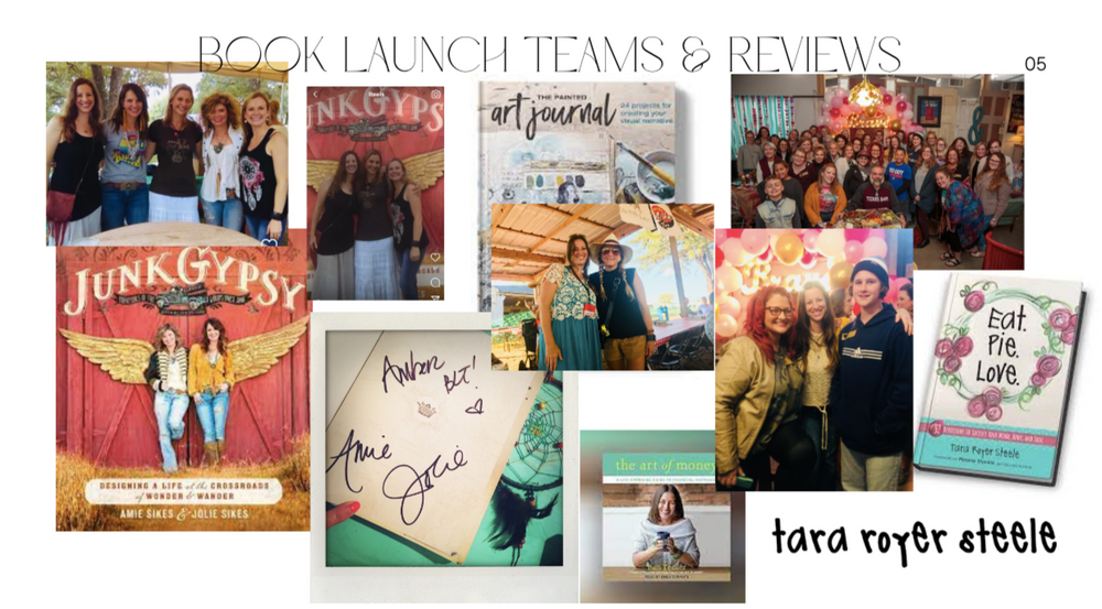 best-selling author book launch teams, marketing, blogging, photography, press, junk gypsy, tara royer stele, jeanne oliver, round top, tx