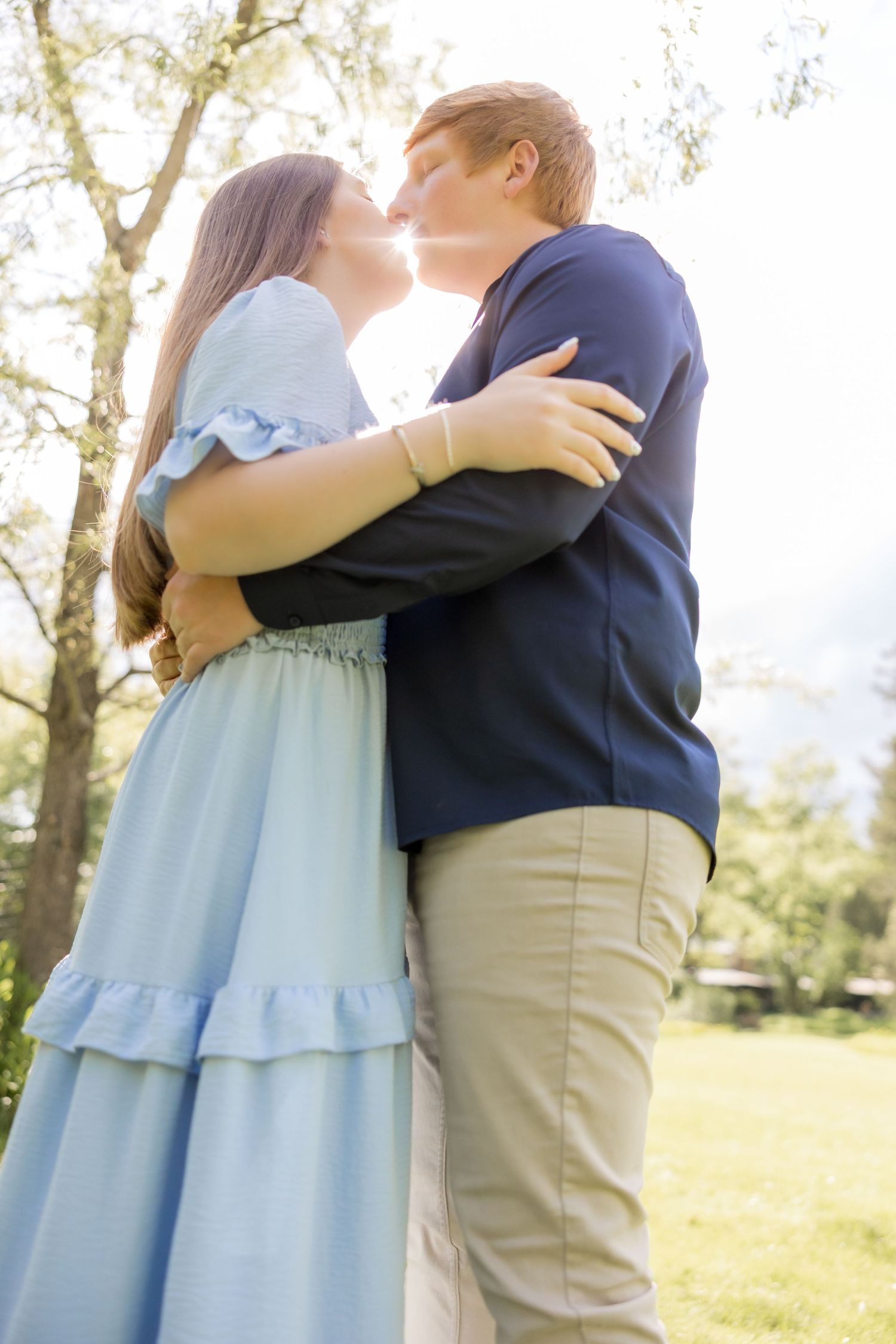 green gables engagement photo