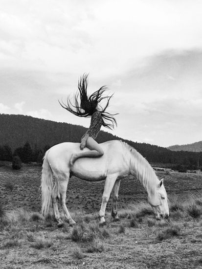 black and white art print, boho girl wall art, horse photography print, equestrian wall decor, bohemian art print, monochrome wall art, girl