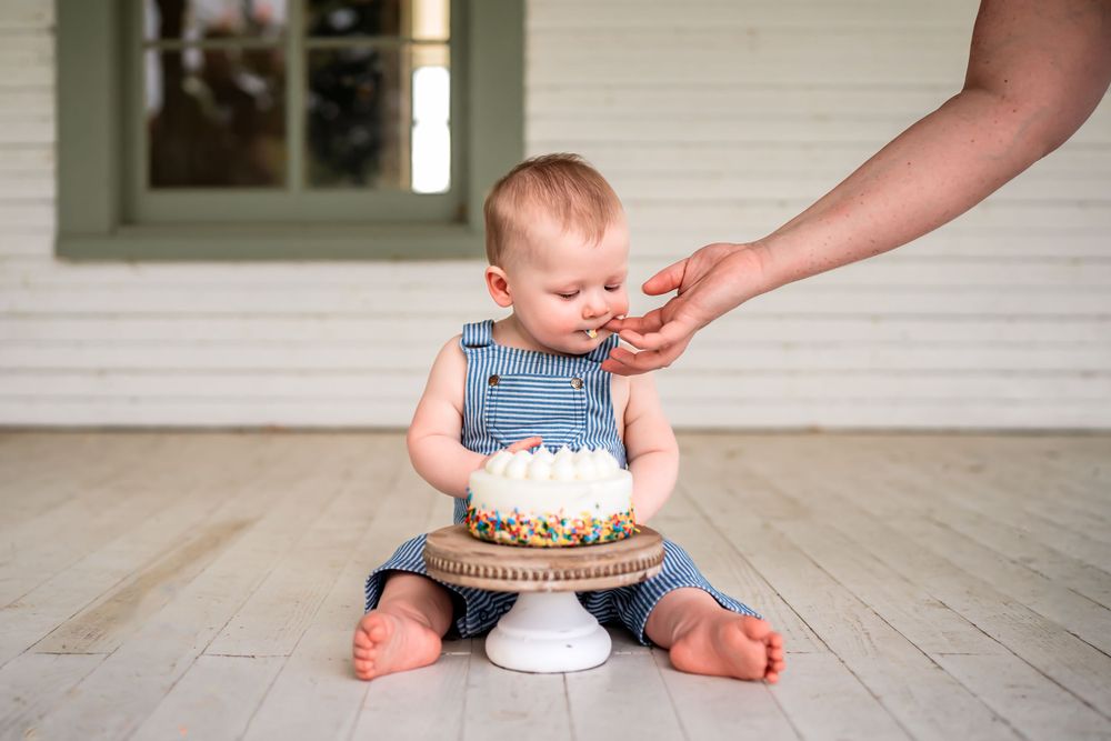 Baby Smash Cake 1st birthday Webb House Colleyville Texas