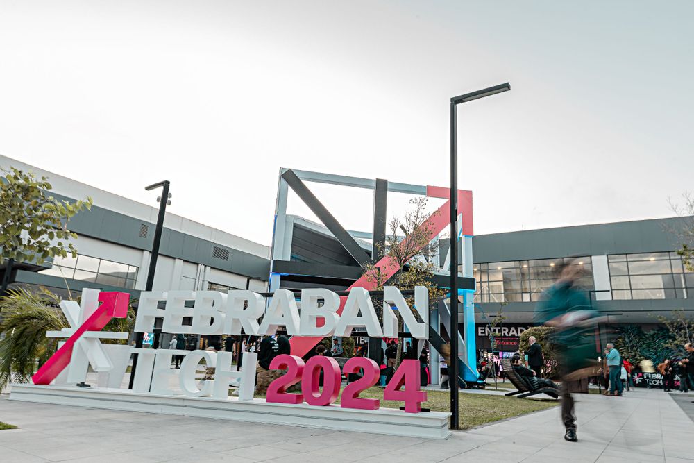 Outdoor corporate campus with modern architecture and signage.