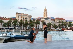 Surprise Proposal in Split Croatia with photo session