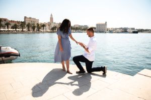 Surprise Proposal in Split Croatia, Official Photographers Proposal, Engagement