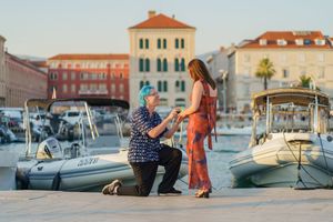 Surprise Proposal in Split Croatia, Official Photographers Proposal, Engagement