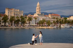 Surprise Proposal in Split Croatia with photo session
