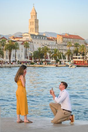 Surprise Proposal in Split Croatia, Official Photographers Proposal, Engagement