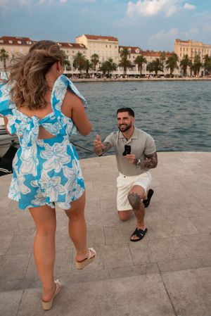 Surprise Proposal in Split Croatia, Official Photographers Proposal, Engagement