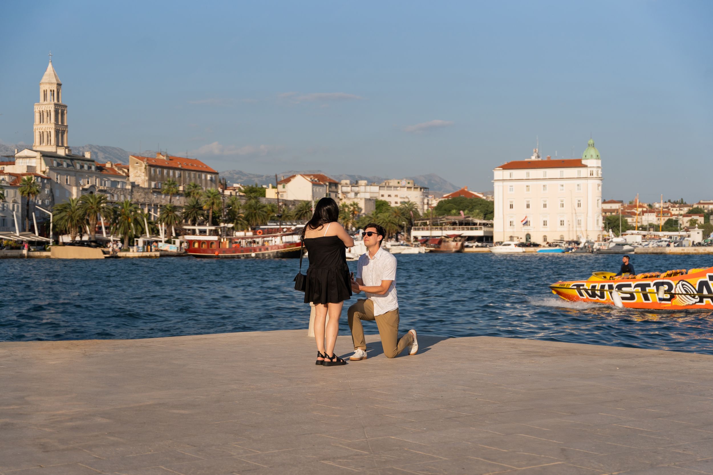 Surprise Proposal in Split Croatia, Official Photographers Proposal, Engagement