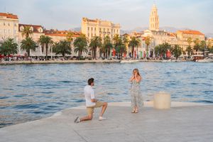 Surprise Proposal in Split Croatia, Official Photographers Proposal, Engagement