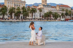 Surprise Proposal in Split Croatia, Official Photographers Proposal, Engagement