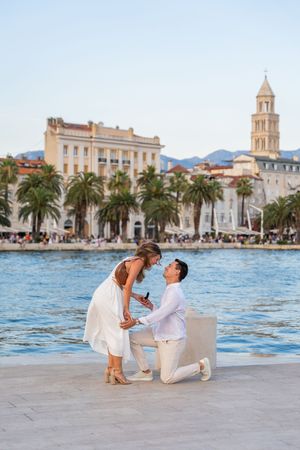 Surprise Proposal in Split Croatia, Official Photographers Proposal, Engagement