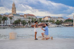 Surprise Proposal in Split Croatia with photo session