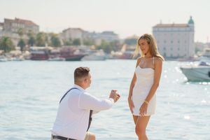 Surprise Proposal in Split Croatia, Official Photographers Proposal, Engagement