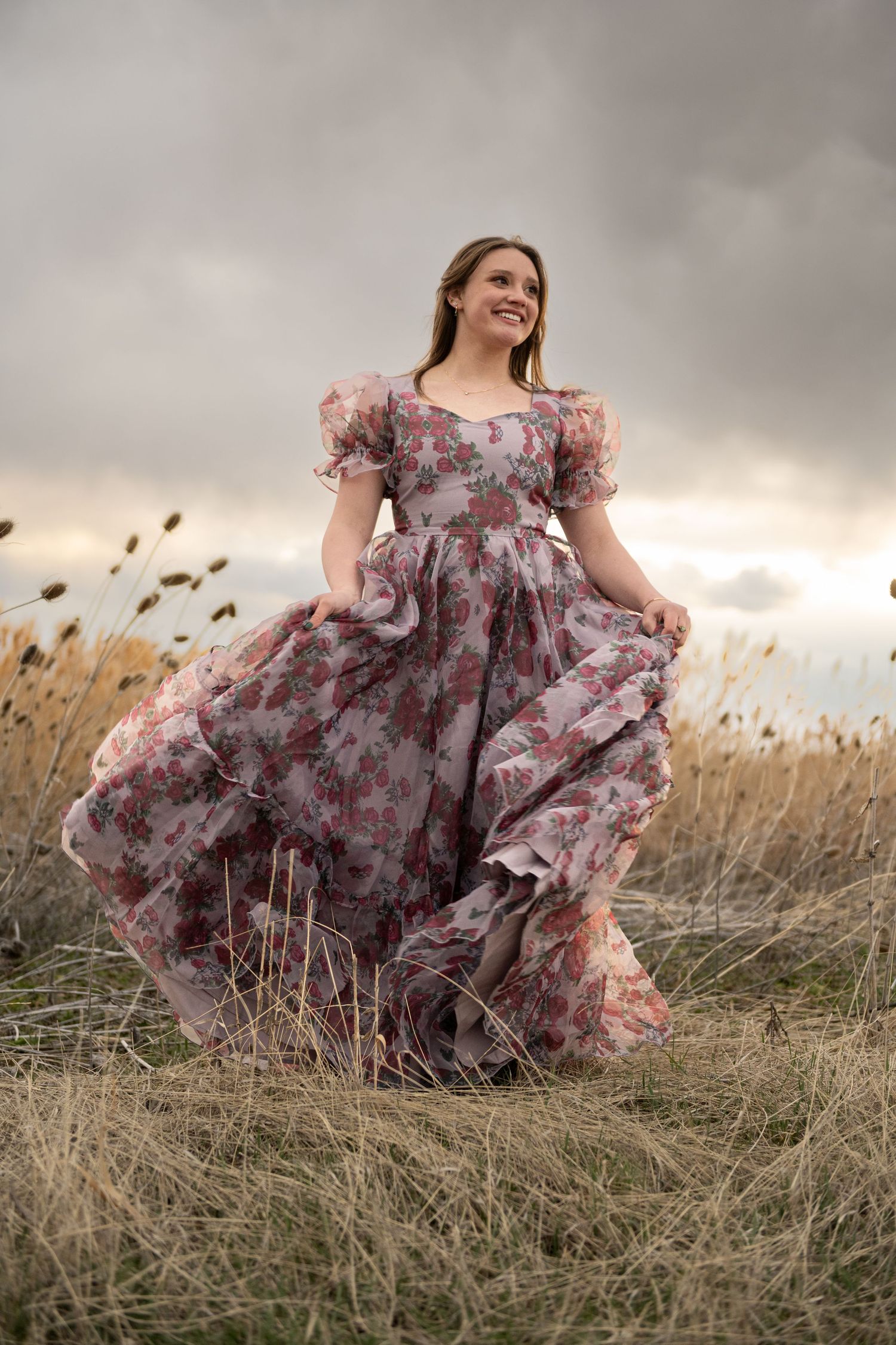 Dramatic high school senior photos