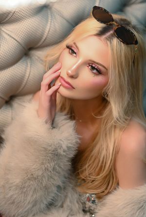 Luxury Editorial Beauty Portrait of  Fashion Model and Artist Madilyn  by Marley Domeck