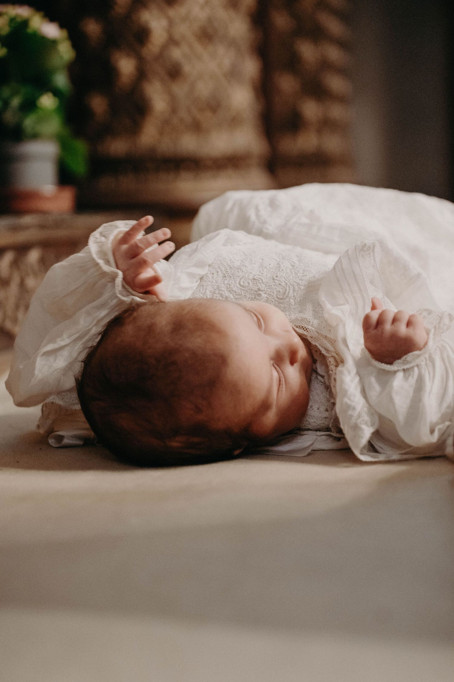photographie bébé baptême cérémonie famille