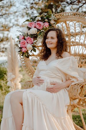 Boho stílusú kismama fotózás